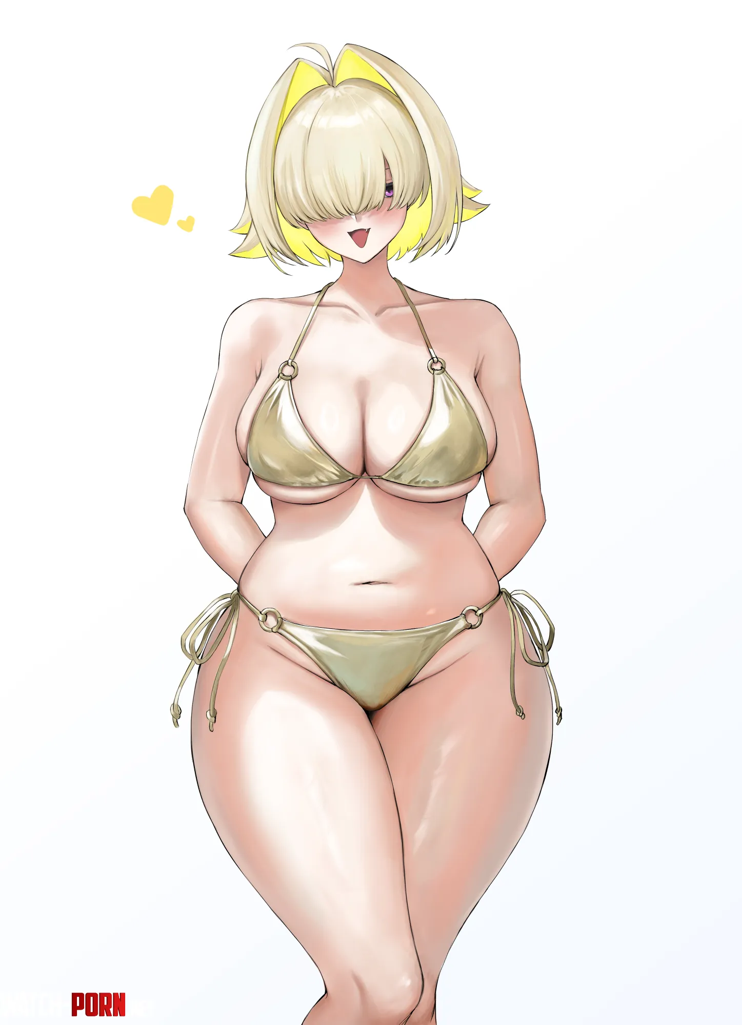 Elegg golden bikini Mugen Kageno Goddess of Victory Nikke by llamanatee