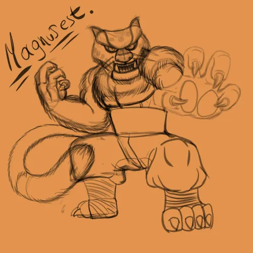 Thumbnail Detailed Drawing of Tai Lung by Artist MagnusestebanArt: A Furry Masterpiece