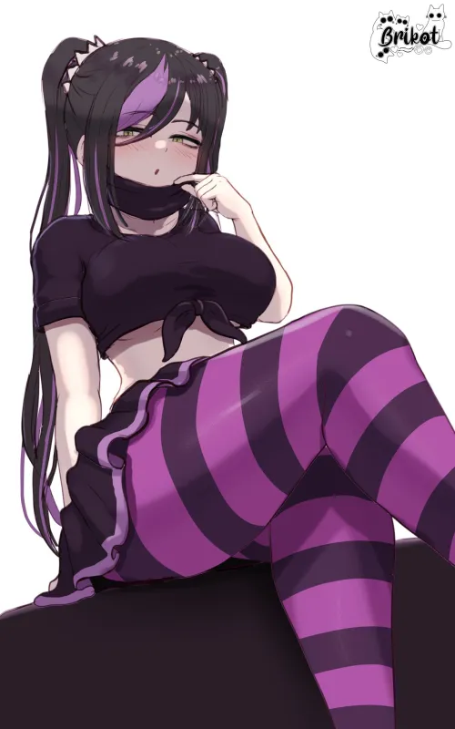 Thumbnail Girl in Striped Tights by asap_pocki | Exploring Thighdeology
