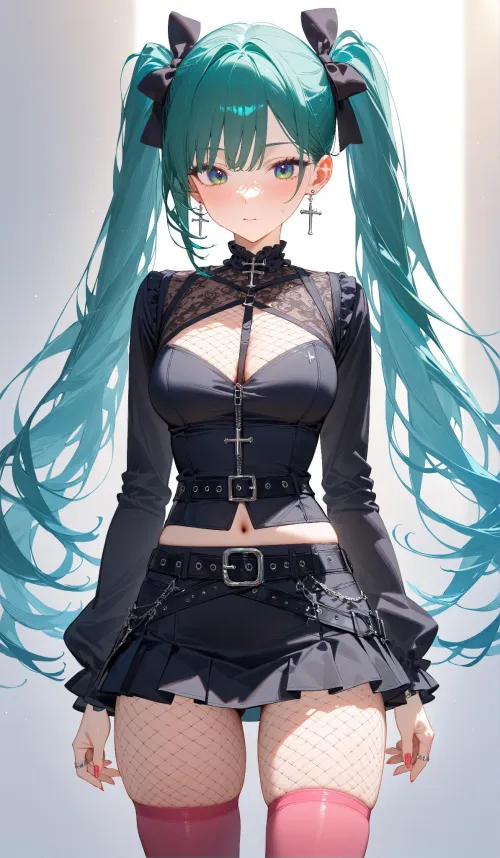 Thumbnail Unveiling Jirai Kei Miku Vocaloid in Thighdeology Realm