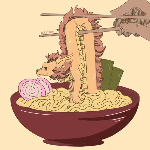 Thumbnail Excuse Me, There's a Noodle in My Ramen: A Furry Tale by Kaeruuro