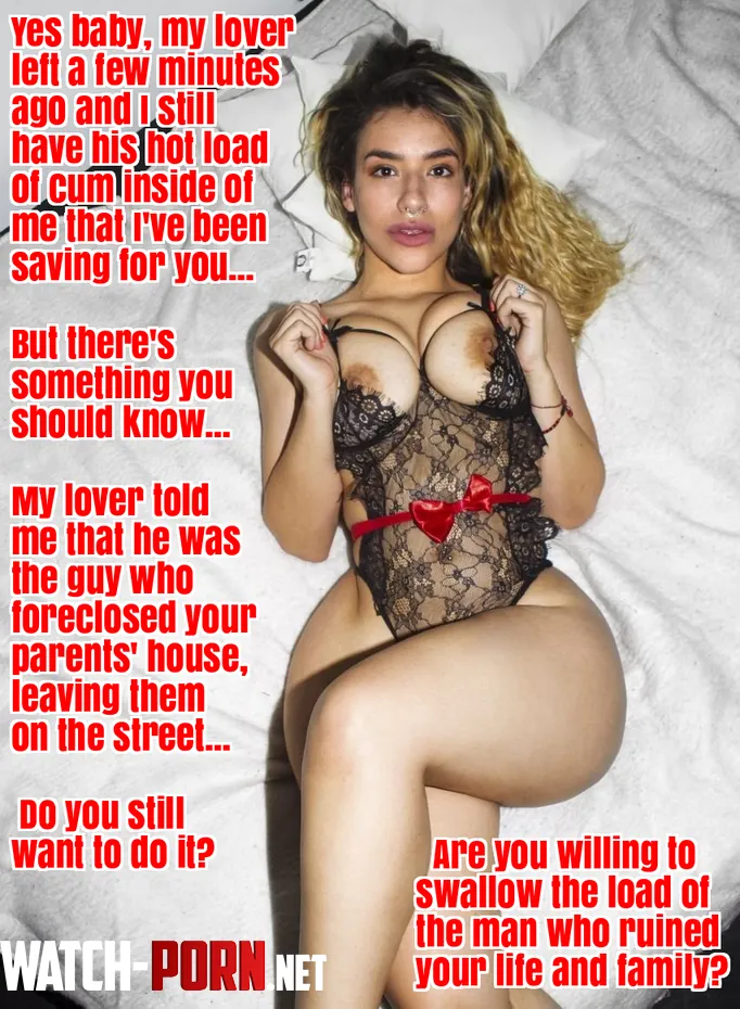 Would it be hotter and more humiliating for you if she knew all along by [deleted]