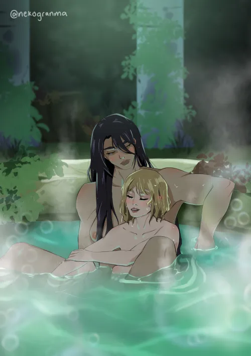 Thumbnail Sultry Hot Springs Encounter: Melinoe x Nemesis Hades by nekogranma