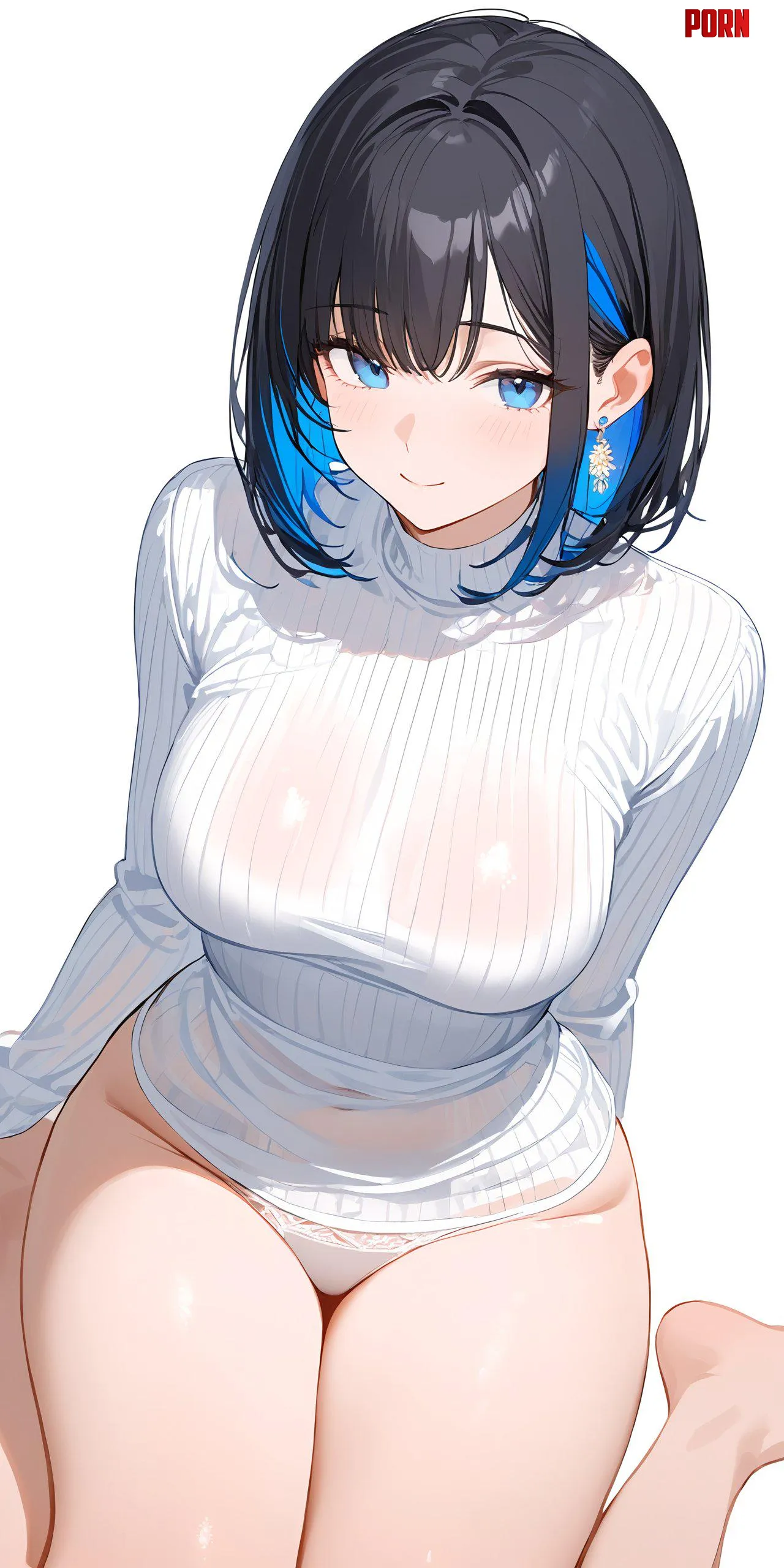White Sweater amp Pantsu  by CheetahSperm18