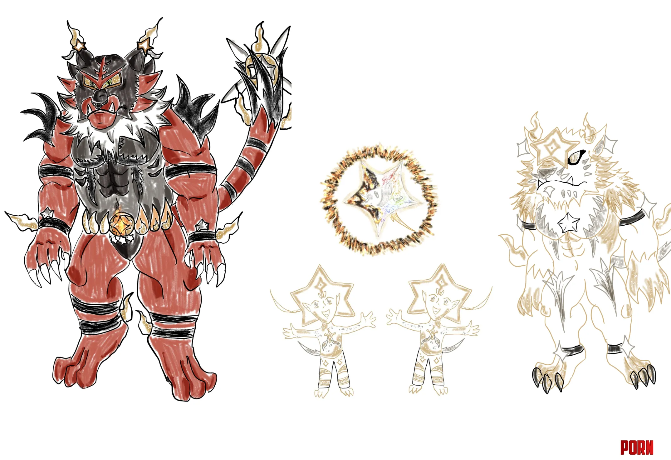 This is not Incineroar its their guardian by Jagth8