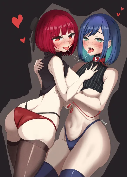Thumbnail Oshi no Ko Kana & Akane by Yokab88 | Yuri Content