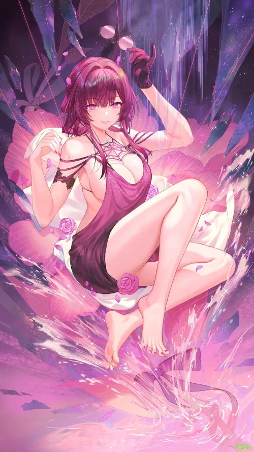 Thumbnail Kafka Honkai Star Rail Unleashed in Thighdeology Realm by CheetahSperm18