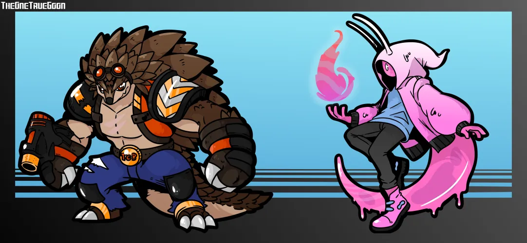 Thumbnail Drawing Rare and Endangered Animals as Characters in PvP Hero Shooter Games: Can You Identify These 2 Creatures? - TheGoonReview | Furry Category