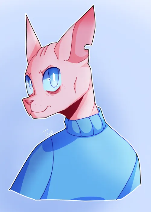 Thumbnail Bingus my art by Tess_072: A Furry Delight for Art Enthusiasts