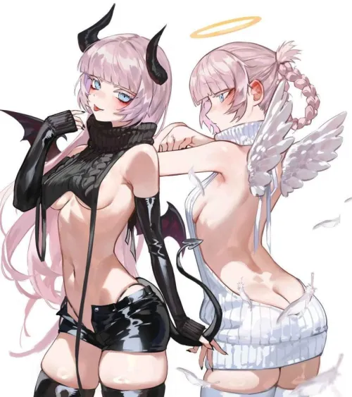 Thumbnail Angel or Devil: A Captivating Tale by KnotBunnny in MonsterGirl Category