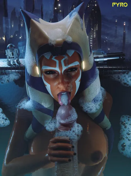 Thumbnail Unexpected Surprise: Ahsoka's Fiery Encounter in PyroStar Wars by FuzzyOregano - Rule 34 Category