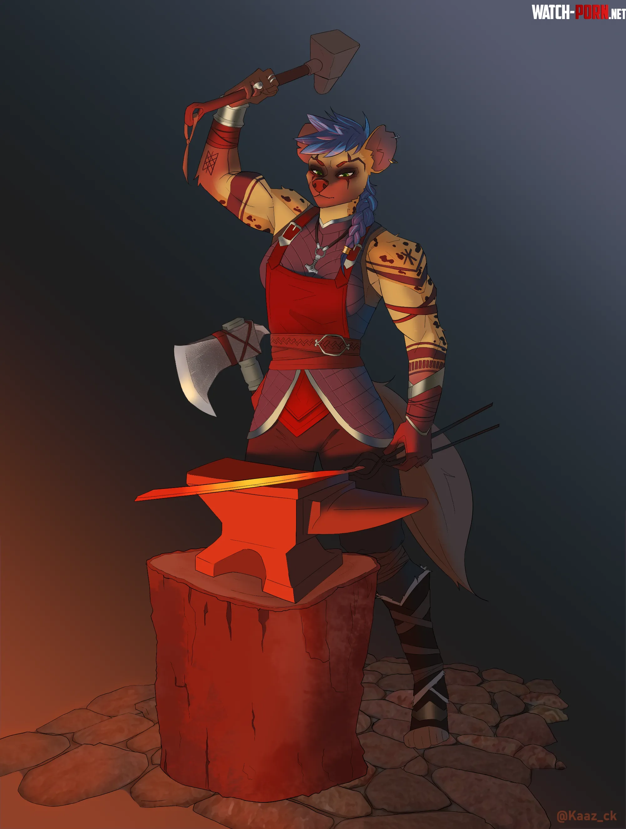 Look at those armss Art by me Comms Open by Kaaz_ck