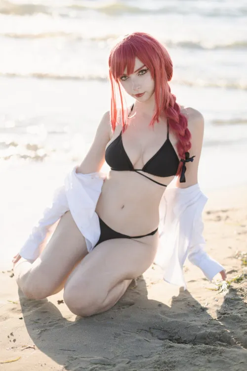 Thumbnail Makima Hime Cosplay from Chainsaw Man by Shart_Shark - Rule34 Content