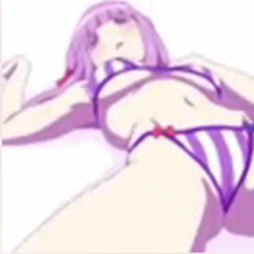 Thumbnail Colorful 1girl Swimsuit Bikini Emote with Pink Hair and Hair Ribbon - gmdragon's Art - HentaiSource