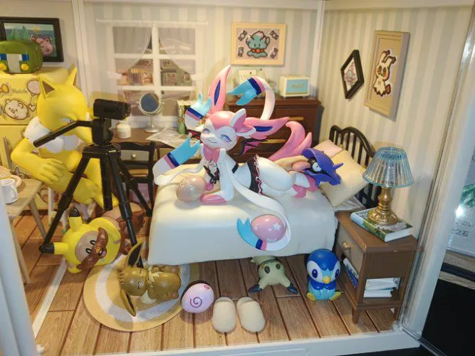 Thumbnail Furry Author's Cute Sylveon Figure - Must-Have Collectible