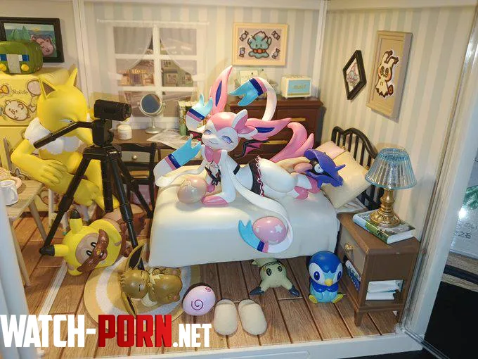 Cute Sylveon figure by mockingidplayer