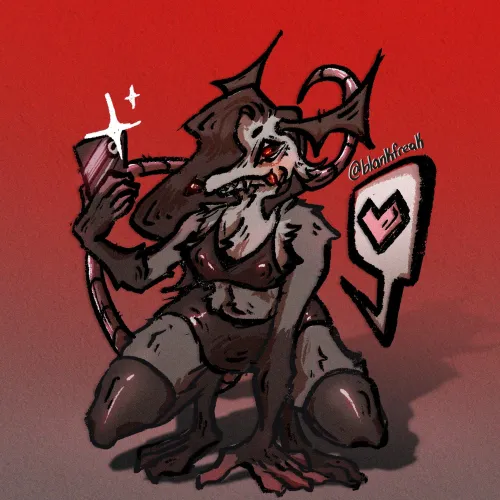 Thumbnail Lemme Take A Selfie Fursona Art by BlankFreak - Furry Category