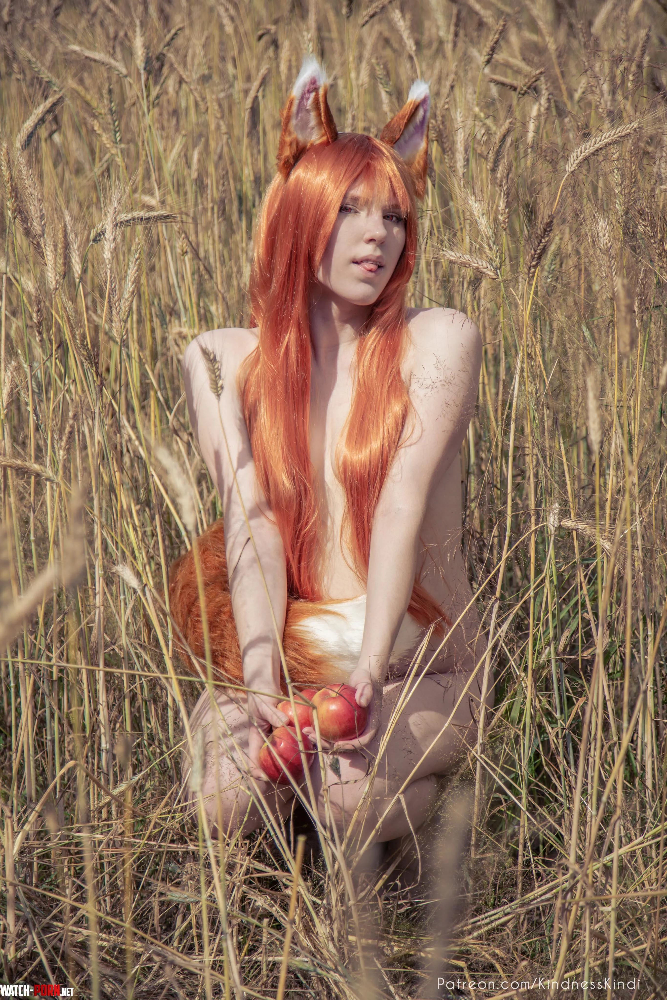 Holo KindnessKindi Spice and Wolf by kindnesskindi
