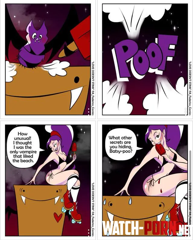Bikini bat TF into vampire and tries to uncover bfs secret by me by vampgotchi