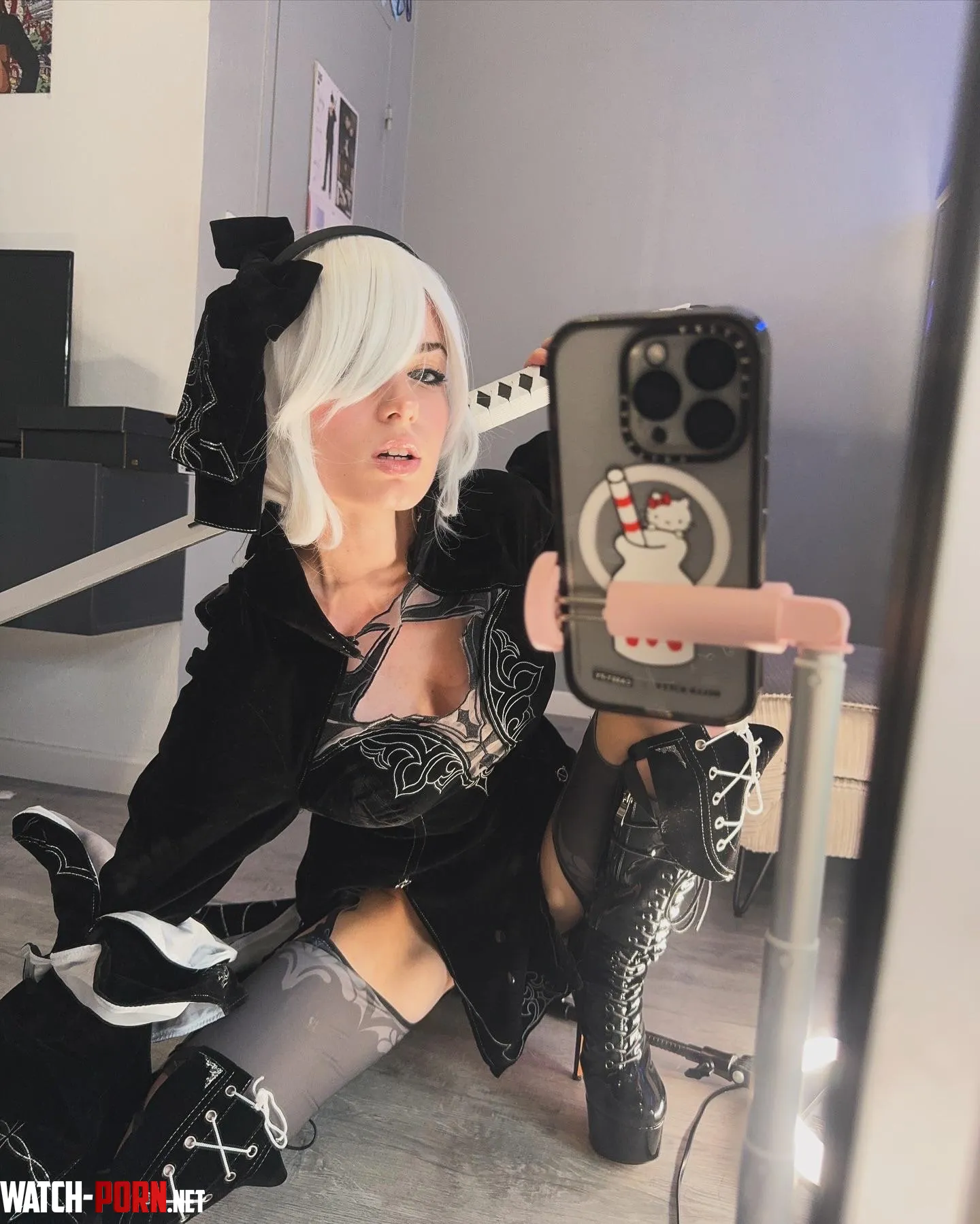 My 2B Reincarnation Alternate Battler Outfit  by me clarawyy by Afraid_Coffee_6884