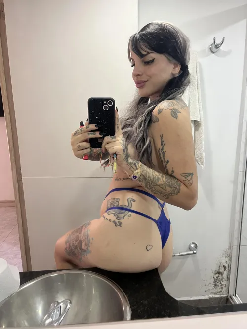 Thumbnail Exploring Comfort and Style with the Blue Thong by Ottaviia in the G-Strings Category