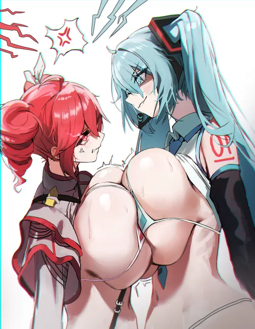 Thumbnail Teto vs Miku dotthebot UTAUVocaloid: BigAnimeTiddies - Author: llamanatee