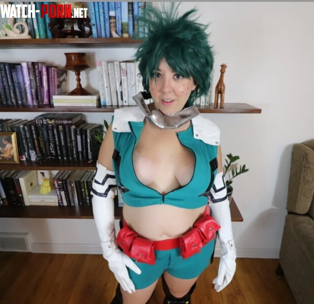 Tracer cosplaying Deku by Violett Belle by ViolettBelle