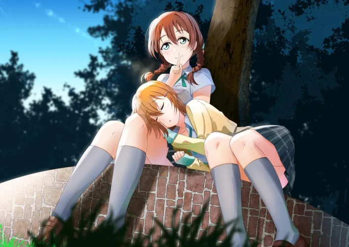 Thumbnail Love Blooms in Yuri: Sleeping on Her Lap in Love Live Nijigasaki