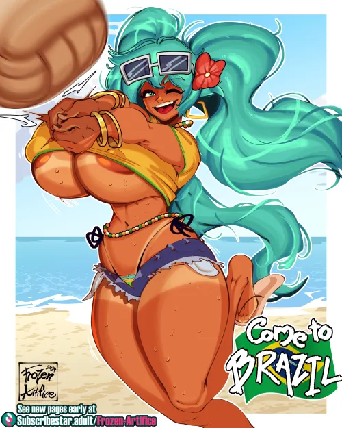 Thumbnail Brazilian Miku Volleyball: A Thrilling Read by FrozenArtifice in the Thick Hentai Category