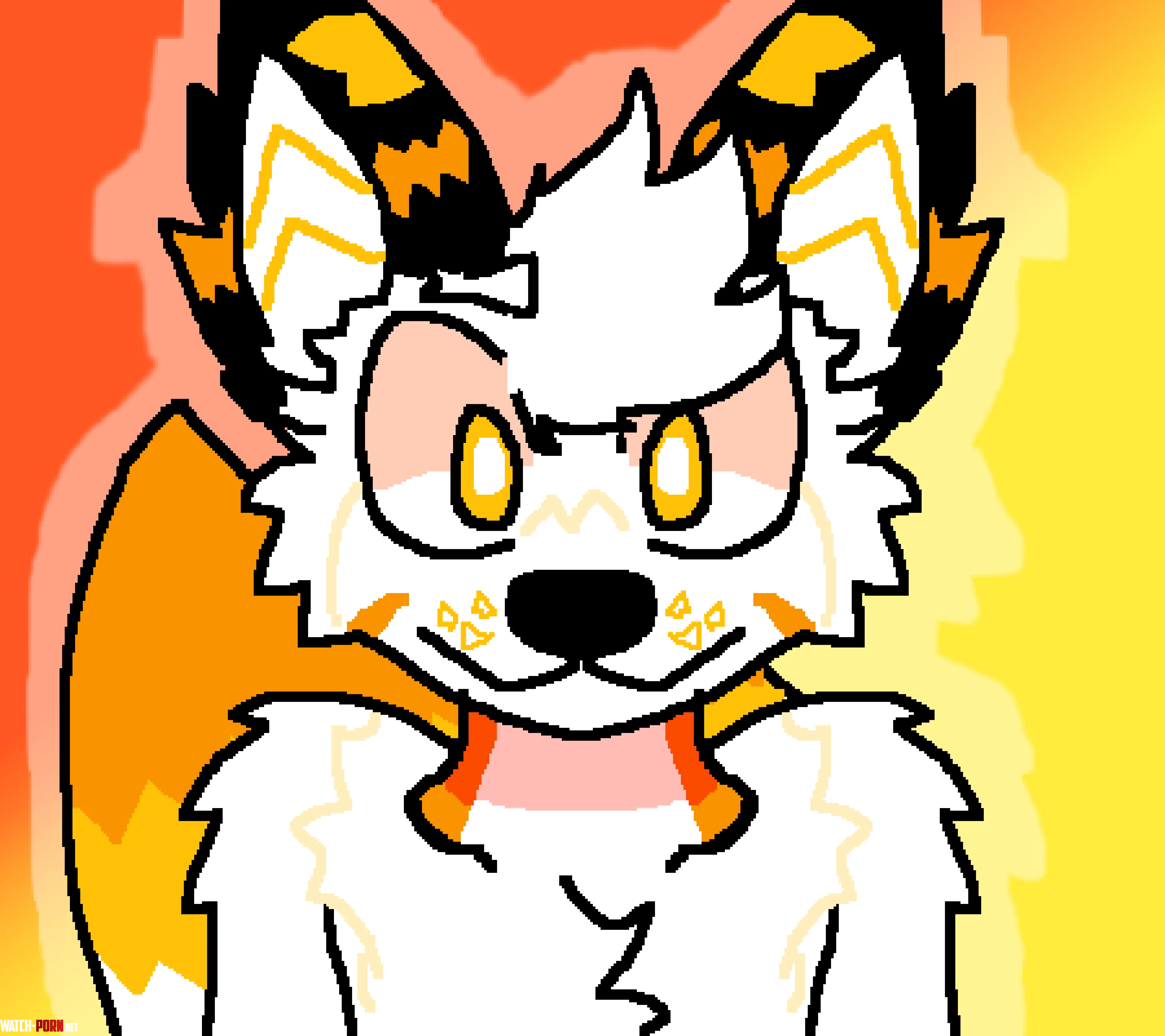 fursona i designed for a friend his name is Kai hes a wolfox by Dasinixxter
