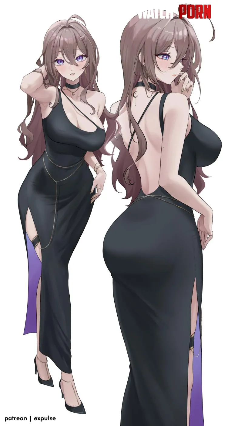 Nana in a Black Dress  by CheetahSperm18