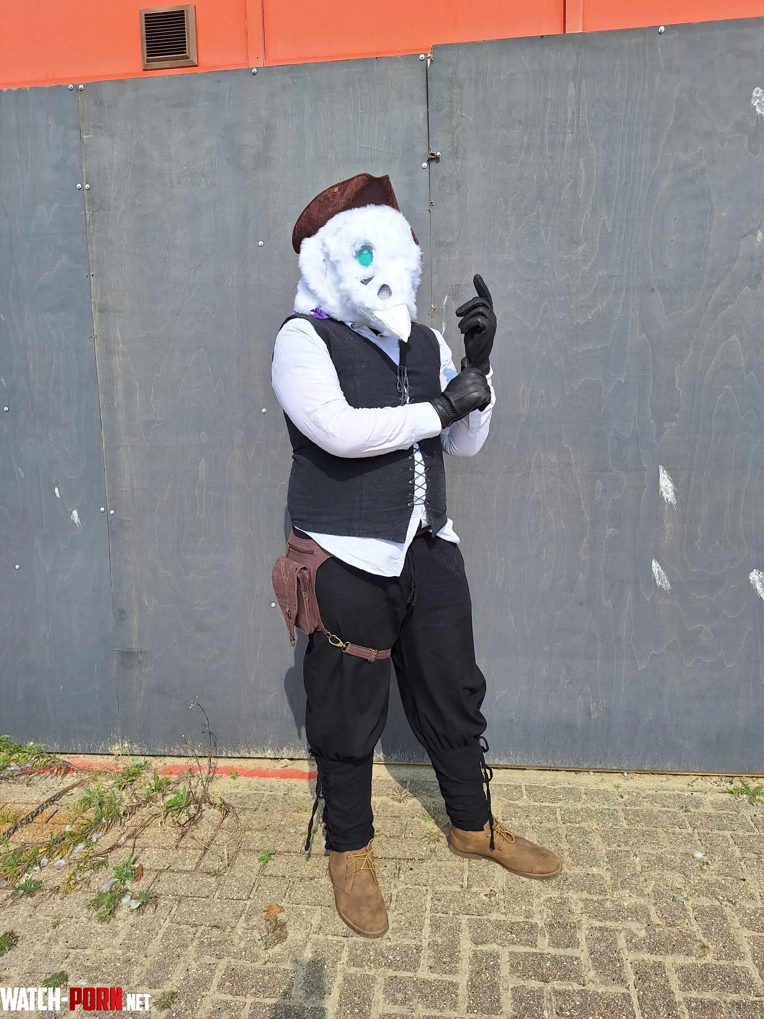 Took my furst fursuit out for a spin a few days ago by Admiral-huzky