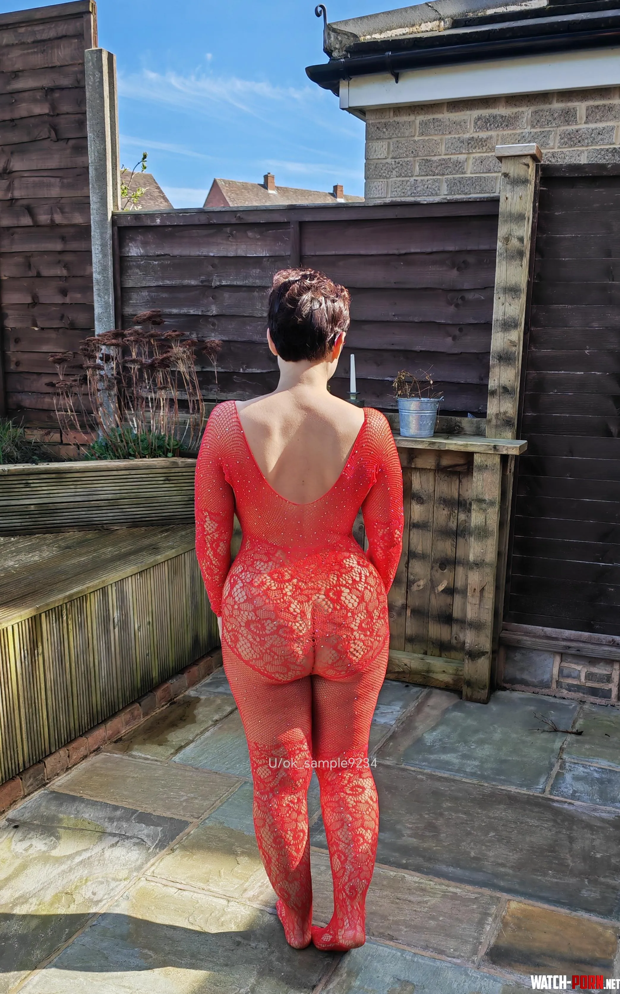 My backside in the backyard xx 42 UK cougar with booty  by Ok_Sample9234