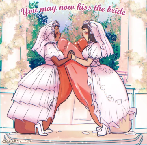 Thumbnail Hyperclit Pinup: 'You May Now Kiss the Bride' by ParadisePlum - A Transformation Tale by ParadisePlumSyrup