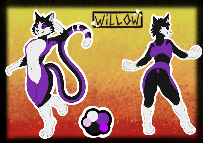 Thumbnail UrFaceBoi's Furry Ref Sheet for Main Three Characters | Artist Portfolio Showcase
