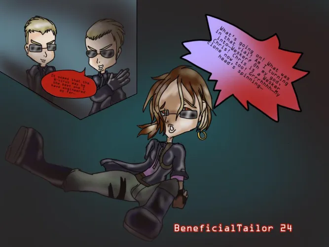 Thumbnail Evil Residents Art by Melt3 Creating FTM Twinning MC: No-Manner5228 Transformation Tale