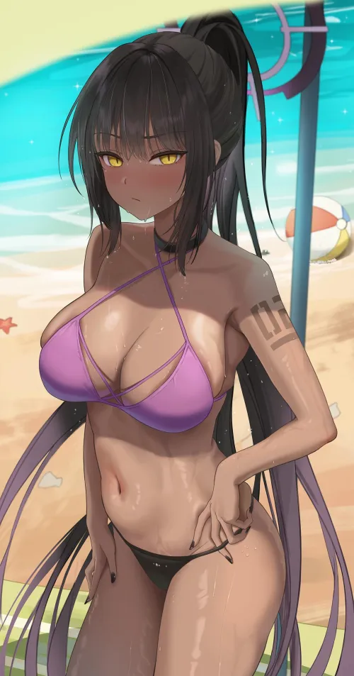 Thumbnail Beach Vibes: Exploring 'Beach Karin Blue Archive' by A_MASSIVE_PERVERT