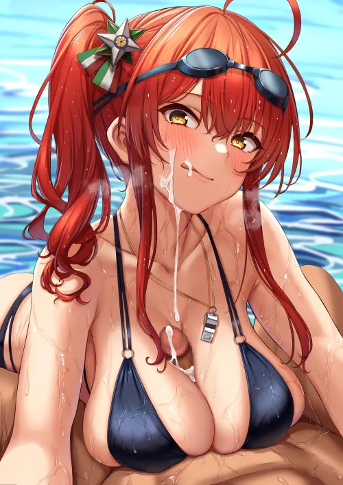 Thumbnail Quick Meal Delights on the Beach in Momonosukebe's Art by Lewdaghen