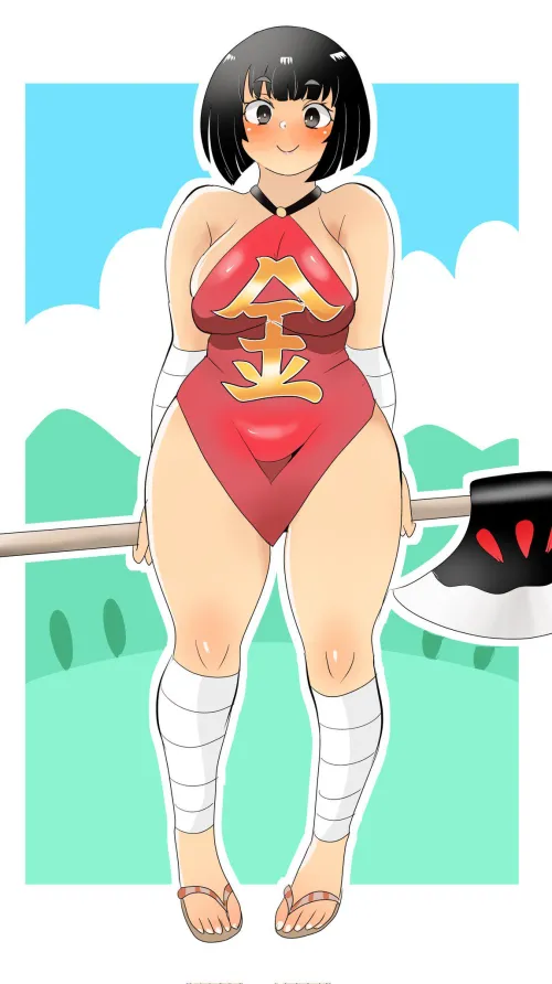 Thumbnail Kintaro Girl with Axe: Exploring Thighdeology by LafterMastr