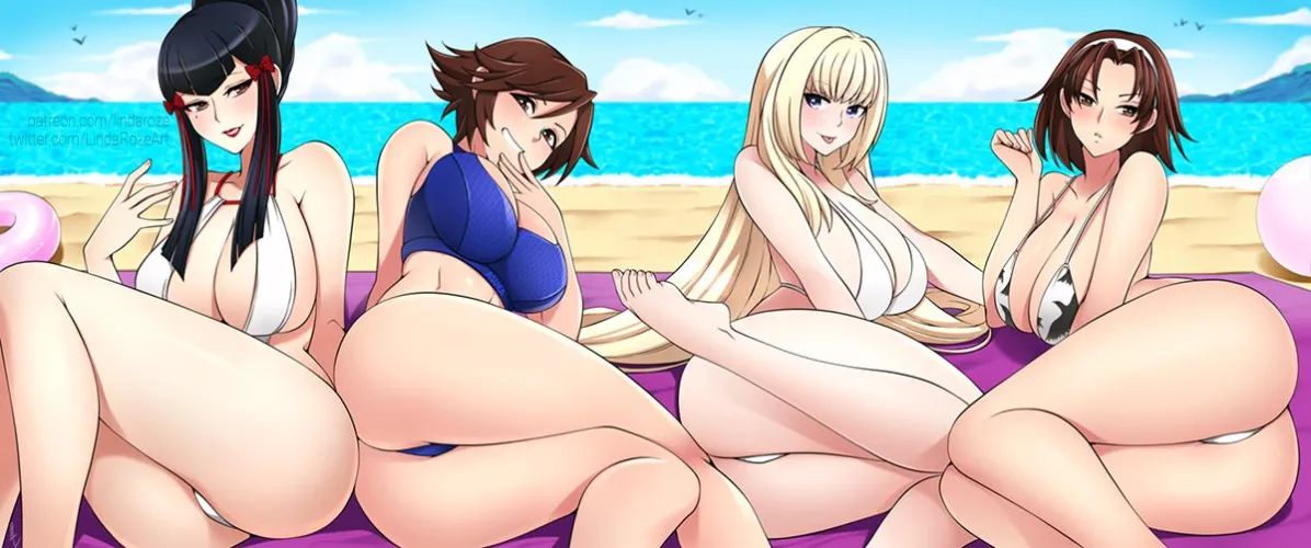 Thumbnail Exploring Kazumi, Asuka, Lili, Jun, and LindaRoze in Thick Hentai World by PMatty73