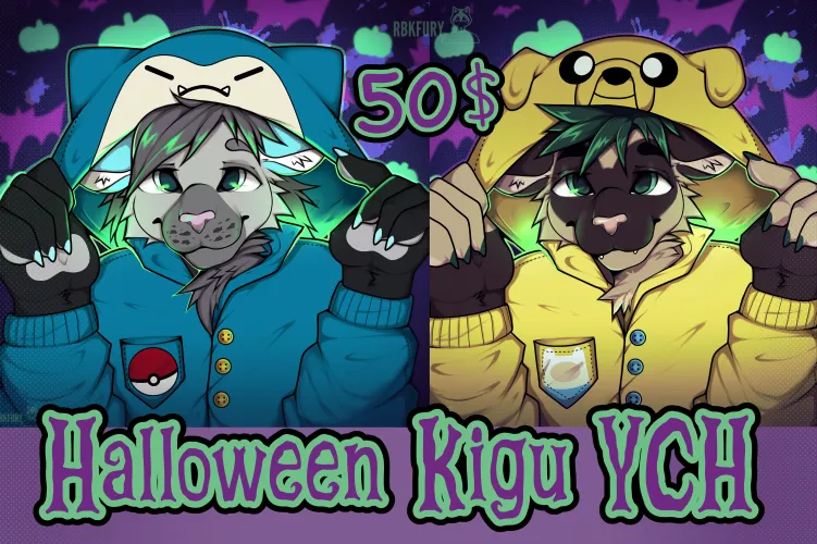 Thumbnail Halloween KIGU YCH Open for Any Gender & Species by RBKFURYart in Furry Category
