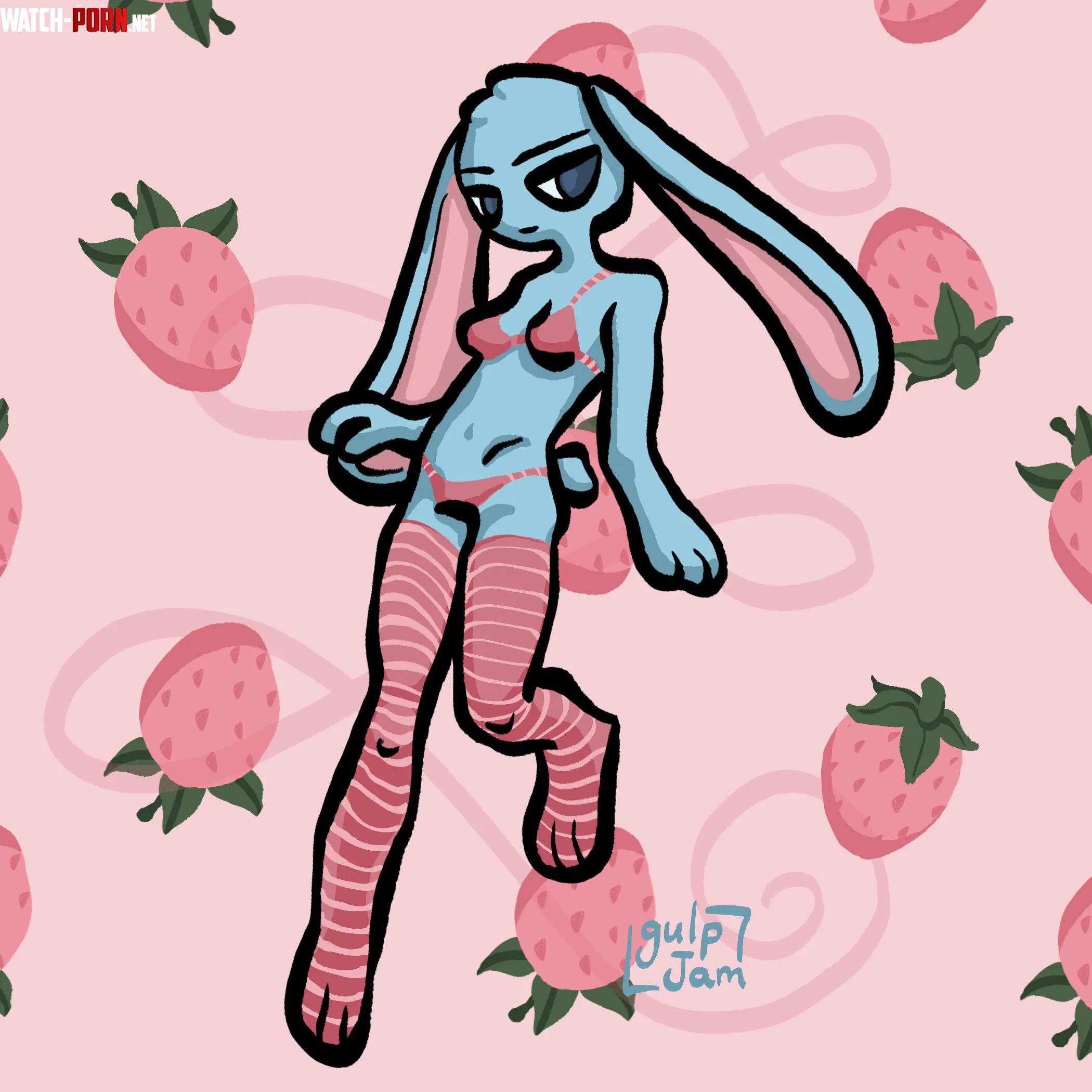 Bunny fun  comm  art by  gulpjam me by gulpjam