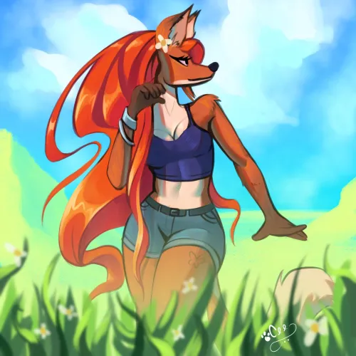 Thumbnail Explore the Stunning 'Summer of Flowers' Art by Ceedrawalot on Telegram/Instagram | Created by wern7r | Furry Category