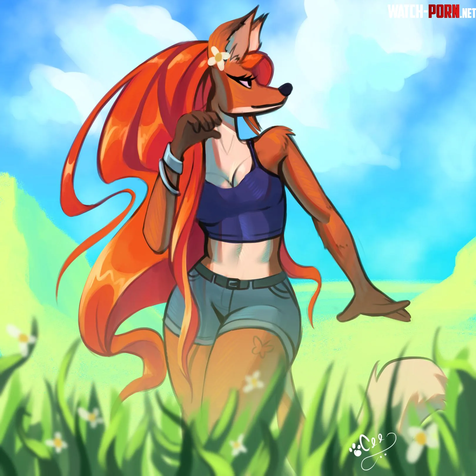 Summer of flowers  art by Ceedrawalot on telegraminstagram by wern7r