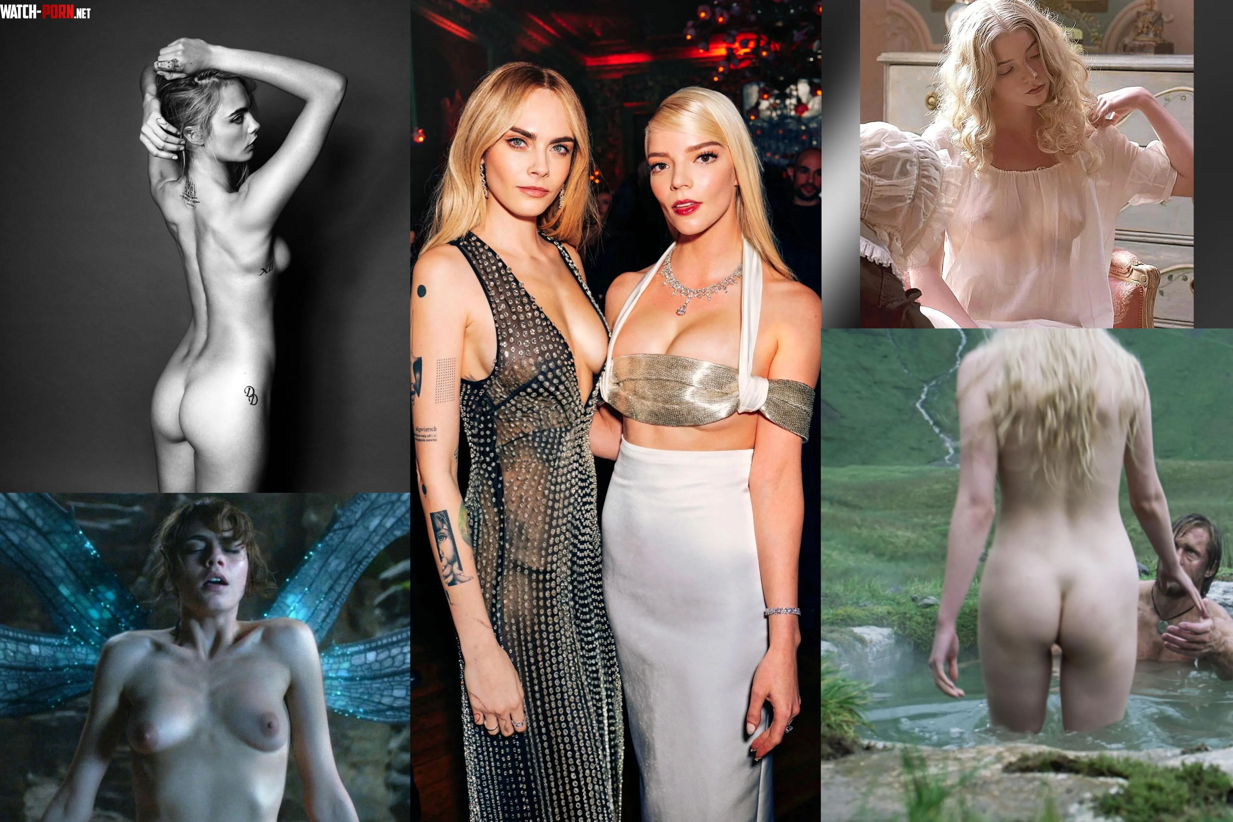 OnOff Groups Cara Delevingne and Anya TaylorJoy  by Warglord