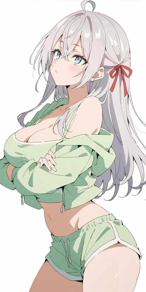 Thumbnail Alya in Green Roshidere Review by CheetahSperm18 | animemidriff