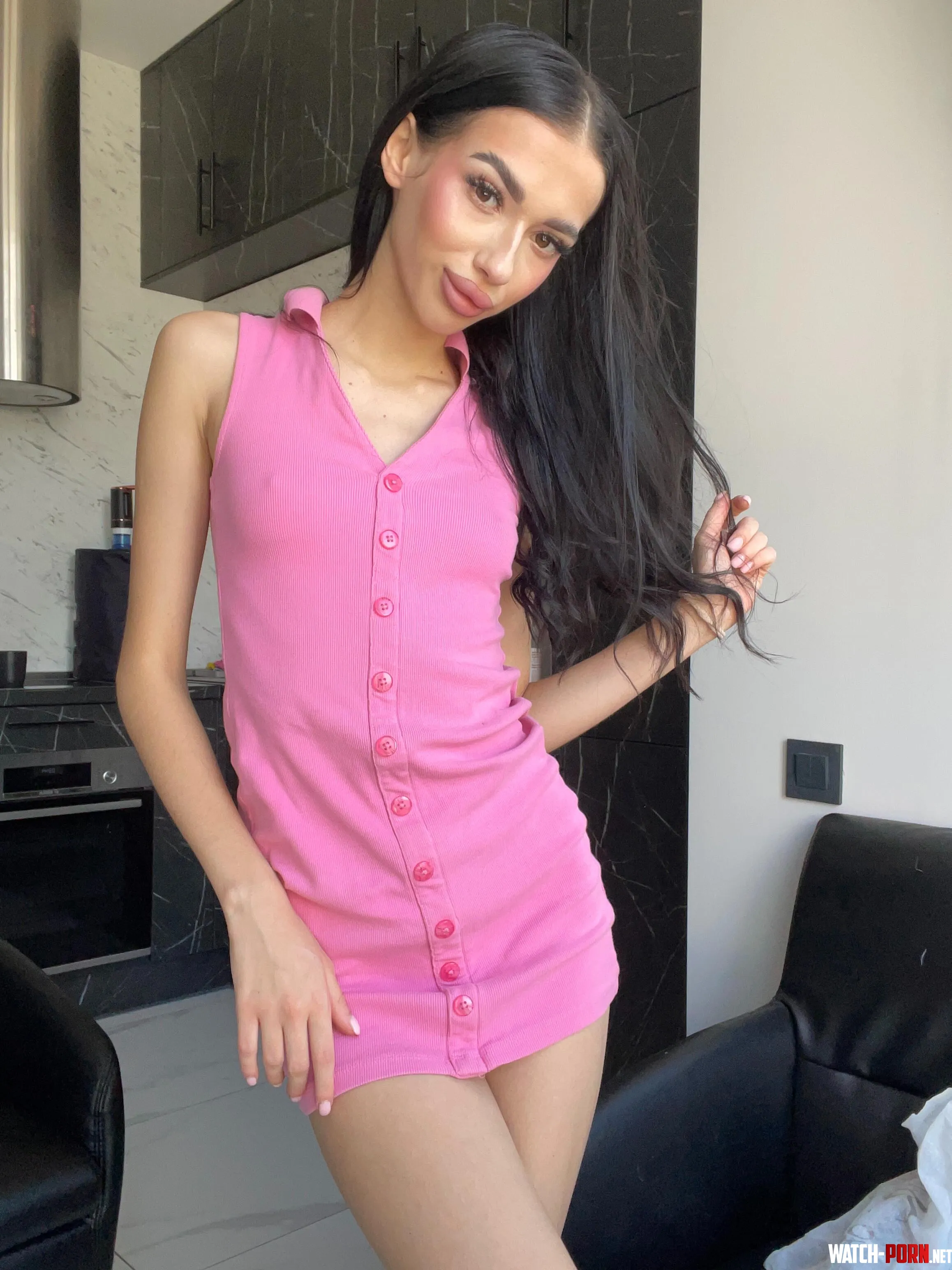 Panty tease in a tight dress by CrowDoly