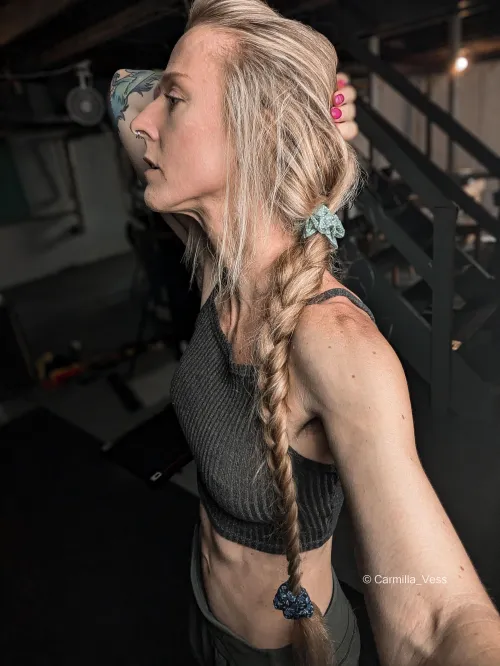 Thumbnail Long Hair Love: Blonde Beauty in Full Flow | By LiftsNLingerie