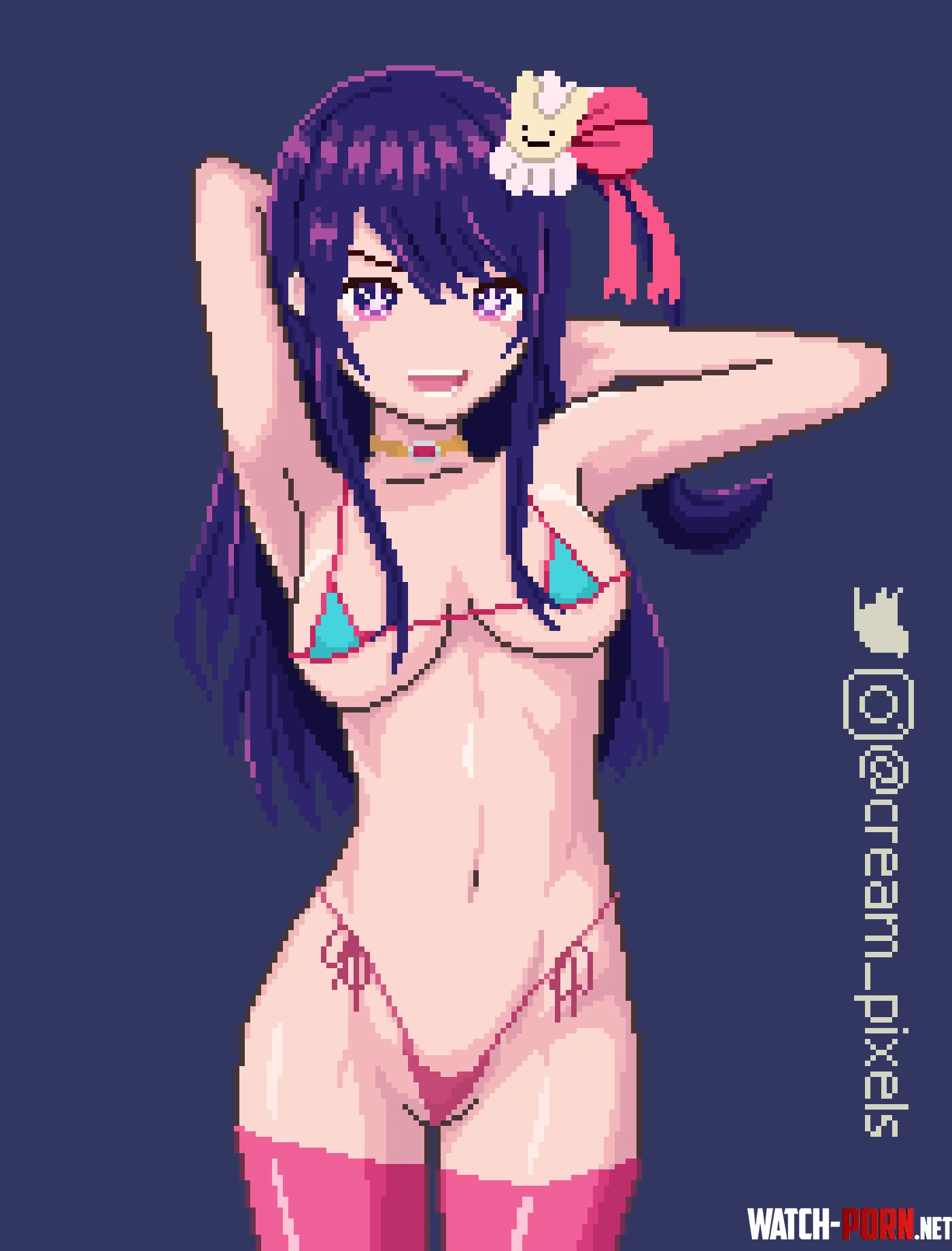 Ai Hoshino in hot pixels  by CreamPixels