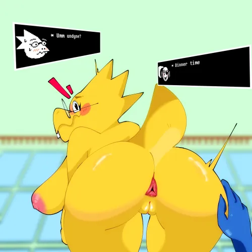 Thumbnail Alphys - What Happens Next After Being Served in the Nude? | UnderTail